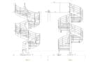 Projekt konstrukcji schodów spiralnych - rys. 04-03